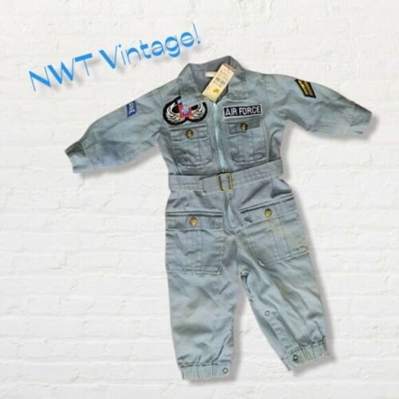 NWT Vintage Air Force Infant Romper 12 Months The May Company - Picture 1 of 8
